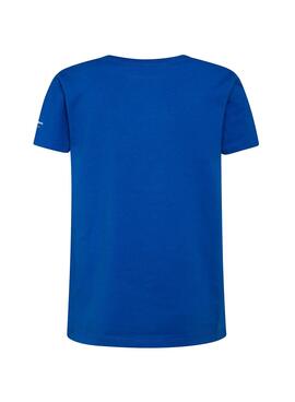 T-Shirt Pepe Jeans Buchse Blau für Junge