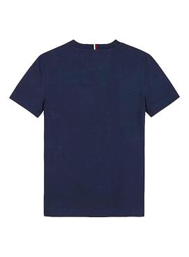 T-Shirt Tommy Hilfiger Essential Marineblau Junge