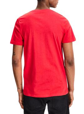 T- Shirt Jack and Jones Jorlips Rot