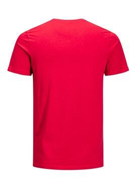 T- Shirt Jack and Jones Jorlips Rot
