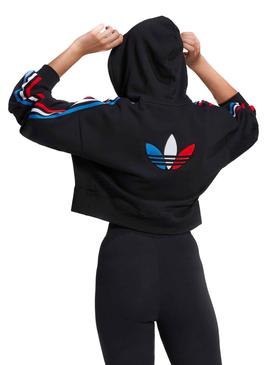 Sweatshirt Adidas Hoodie Schwarz für Damen