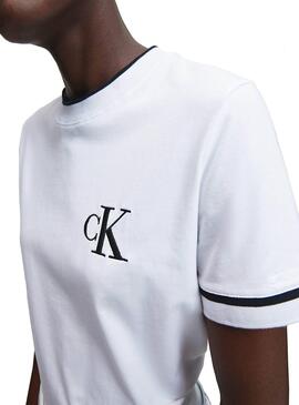 T-Shirt Calvin Klein Stickspitze Damen