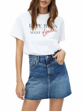 T-Shirt Pepe Jeans Anette Weiss für Damen