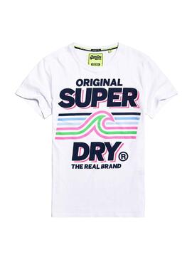 T-Shirt Superdry Malibu Weiß Herren