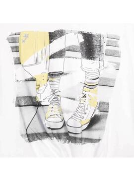 T-Shirt Mayoral Nudo Sneaker Weiss für Mädchen