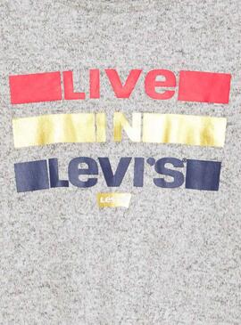 T-shirt Levis Tie Grau für Mädchen