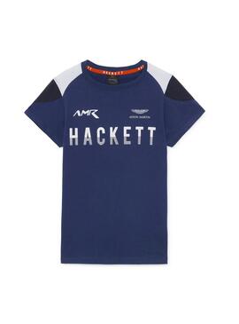 T-Shirt Hackett AMR Blau für Herren