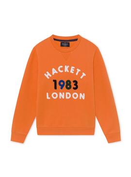 Sweatshirt Hackett 1983 Orange für Junge