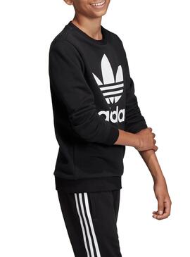 Sweatshirt Adidas Kleeblatt Schwarz Junge