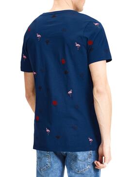T- Shirt Jack and Jones Jorconvo Marine Blau