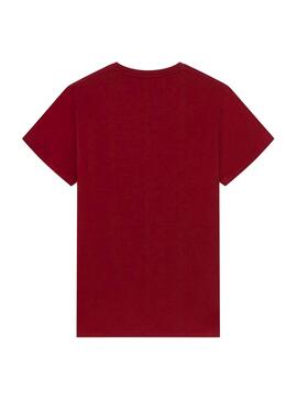 T-Shirt Hackett HKT Basic Rot für Herren