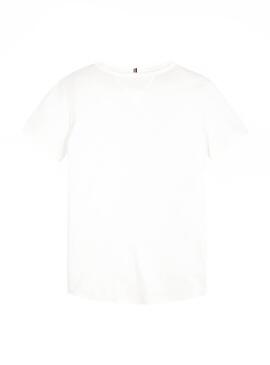 T-Shirt Tommy Hilfiger Icon Weiss für Junge
