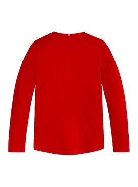 T-Shirt Tommy Hilfiger Script Rot für Mädchen