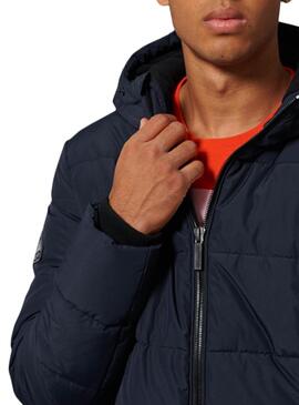 Jacke Superdry Sports Puffer Blau Marineblau Herren