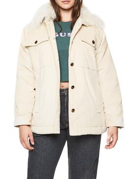 Jacke Pepe Jeans Dua Lipa Katy Cordstoff Beige Damen