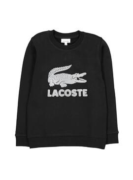 Sweatshirt Lacoste Croco Schwarz für Junge