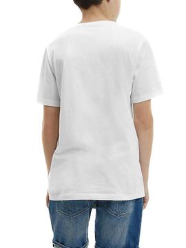 T-Shirt Calvin Klein Chest Monogram Weiss Junge