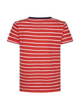 T-Shirt Pepe Jeans Daniel Rot für Junge