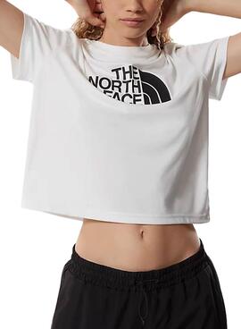 T-Shirt The North Face Mountain Weiss für Damen