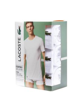 T-Shirts Lacoste 3 Pack Weiss für Herren