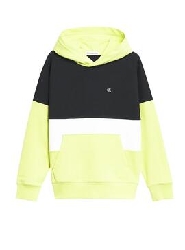 Sweatshirt Calvin Klein Colour Block Gelb Junge