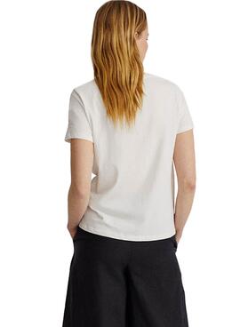T-Shirt Ecoalf unterstrichen, weil Weiss Damen