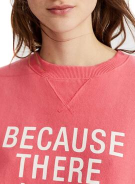 Sweatshirt Ecoalf Because Fucsia für Damen