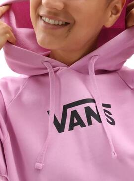 Sweatshirt Vans Flying V Boxy Rosa für Damen