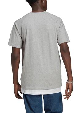 T-Shirt Adidas Tricol Tee Grau für Herren