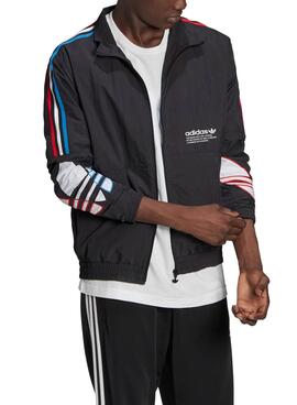 Jacke Adidas Tricol Adicolor Schwarz für Herren