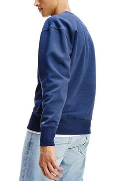 Sweatshirt Tommy Jeans Basketball Blau für Herren
