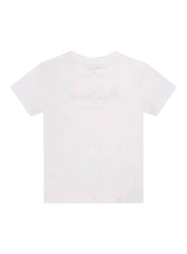 T-Shirt Pepe Jeans Art Weiss für Junge