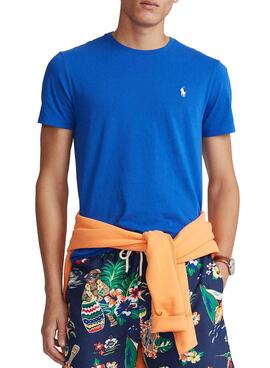 T-Shirt Polo Ralph Lauren Custom Fit Blau Herren