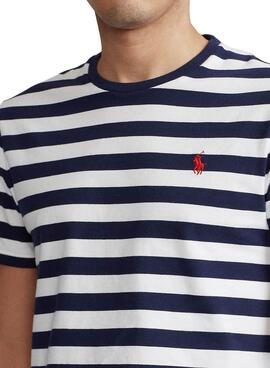 T-Shirt Polo Ralph Lauren Streifen Blau Herren