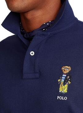 Polo Polo Ralph Lauren Bear Logo Marineblau