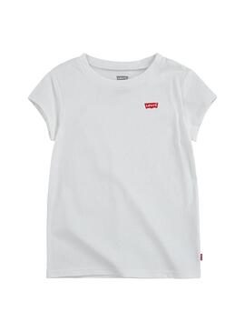 T-Shirt Levis Batwing Tee Weiss für Mädchen