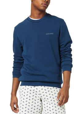 Sweatshirt Dockers Garment-Dyed Blau für Herren