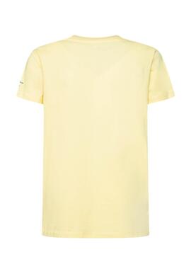 T-Shirt Pepe Jeans Leonard Gelb für Junge