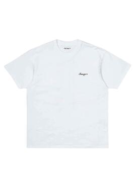 T-Shirt Carhartt Calibrate Weiss für Herren