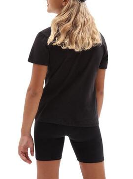 T-Shirt Vans Easy Box Glitter Schwarz für Mädchen