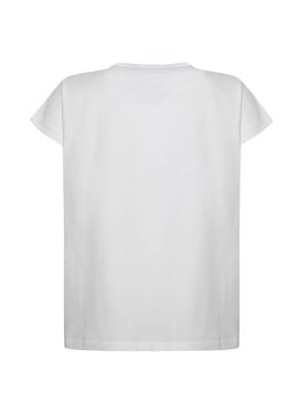 T-Shirt Pepe Jeans Cris Weiss für Mädchen