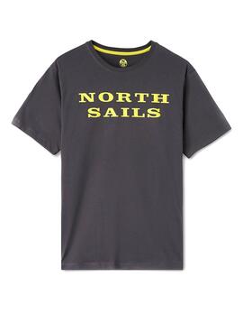 T-Shirt North Sails Cotton Grau Herren