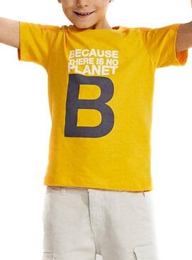 T-Shirt Ecoalf Great B Gelb für Junge