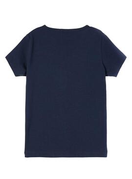 T-Shirt Name It Daruna Marineblau für Mädchen