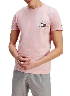 T-Shirt Tommy Hilfiger Circle Pink Herren