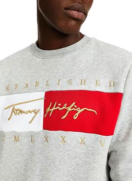 Sweatshirt Tommy Hilfiger Signature Grau Herren