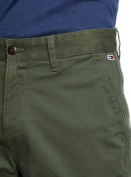 Shorts Tommy Jeans Essential Chino Grün Mann