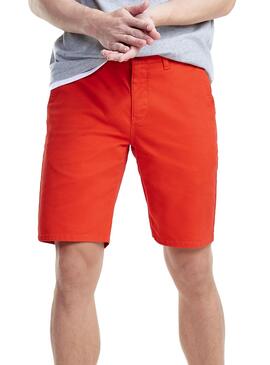 Shorts Tommy Jeans Essential Chino Rot Mann