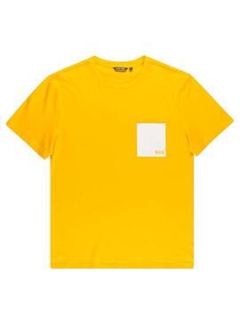 T-Shirt Antony Morato Pocket Gelb für Herren