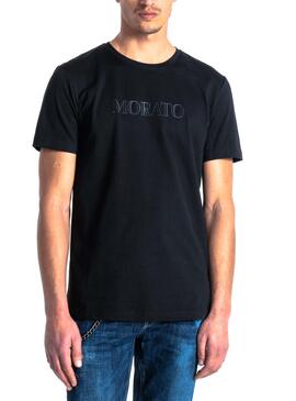 T-Shirt Antony Morato Plastic Print Schwarz Herren